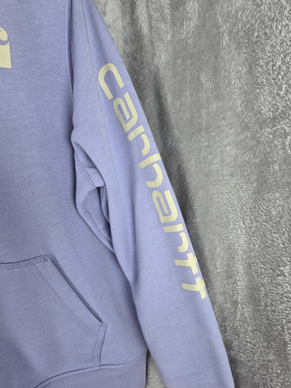 Carhartt Women’s Lavender Logo Hoodie - Picture 2 of 5